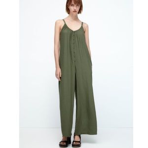ZARA STRAPPY MIDI JUMPSUIT